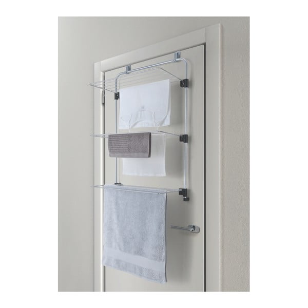 Závesný sušiak na bielizeň v striebornej farbe 11 m Gale – Metaltex-image-4