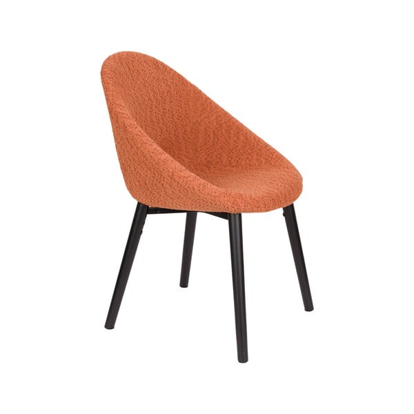 Oranžové čalúnené jedálenské kreslo Fenna – Dutchbone