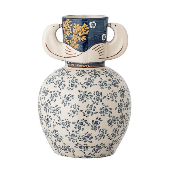 Ručne maľovaná váza z kameniny (výška 23,5 cm) Hezha – Bloomingville-image-3