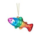 Sklenená ručne vyrobená vianočná ozdoba 7 cm Rainbow Trout – Sass & Belle