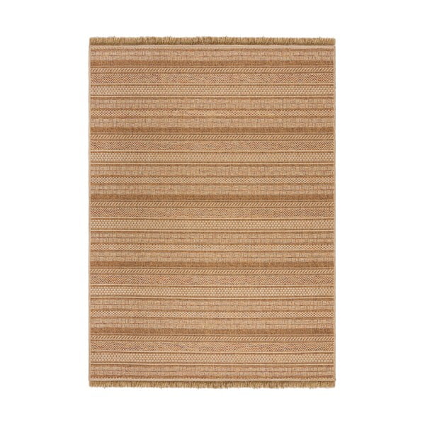 Vnútorný a vonkajší koberec v prírodnej farbe 120x170 cm Farah Stripe – Flair Rugs