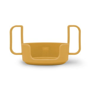 Horčicovo žlté držadlo na detský hrnček Design Letters