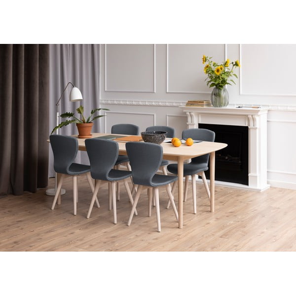 Rozkladací jedálenský stôl s doskou v dubovom dekore 210x100 cm Aston - Actona-image-1