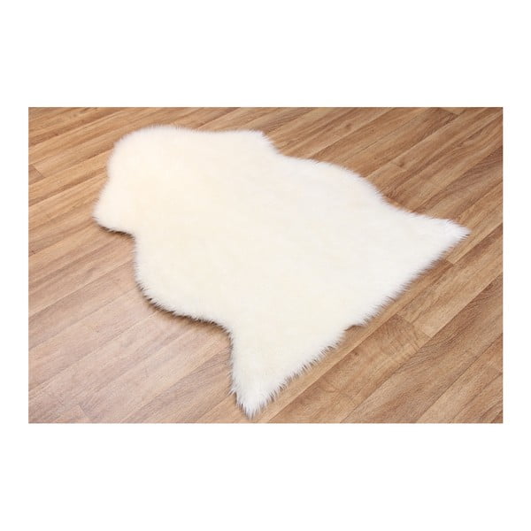 Krémový koberec z umelej kožušiny Eco Rugs Tekli, 70 × 100 cm-image-2