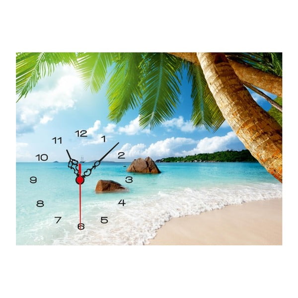 Nástenné hodiny v obraze Tropical Paradise Palm