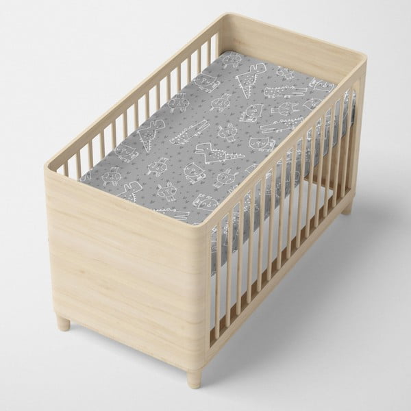 Detská bavlnená plachta Moshi Moshi Best Buddies, 60 x 120 cm-image-1