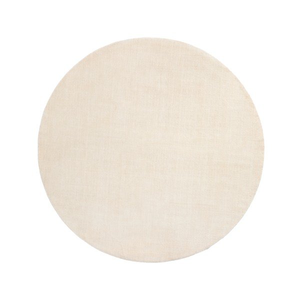 Krémový okrúhly koberec ø 200 cm Empuries – Kave Home