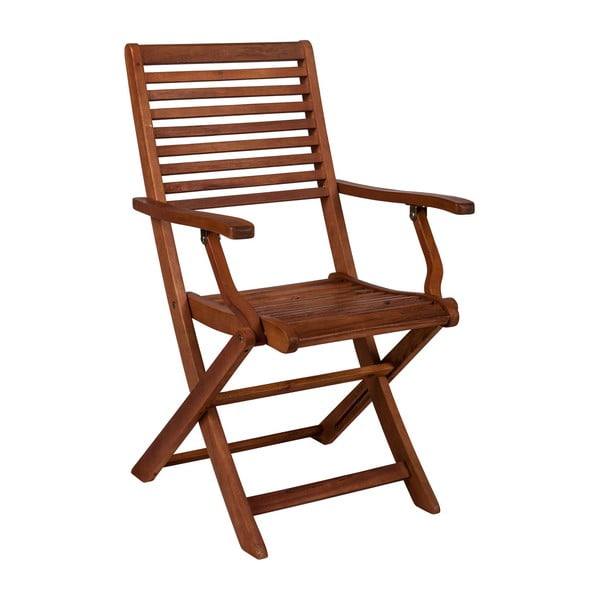Skladacia stolička z akáciového dreva Crido Consulting Acacia