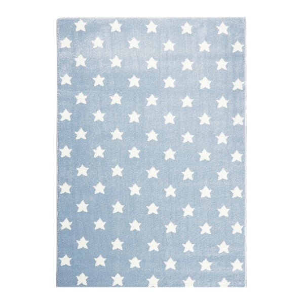 Modrý detský koberec Happy Rugs Stardust, 80 × 150 cm