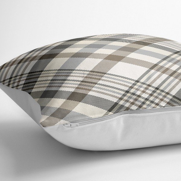 Obliečka na vankúš s prímesou bavlny Minimalist Cushion Covers Checkered, 70 x 70 cm-image-1