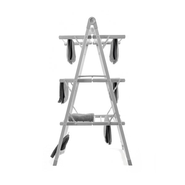 Sivý skladací elektrický stojan na prádlo InnovaGoods Clothes Airer-image-2