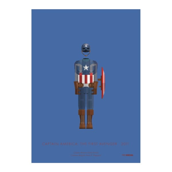 Plagát Costume Artwork Captain America