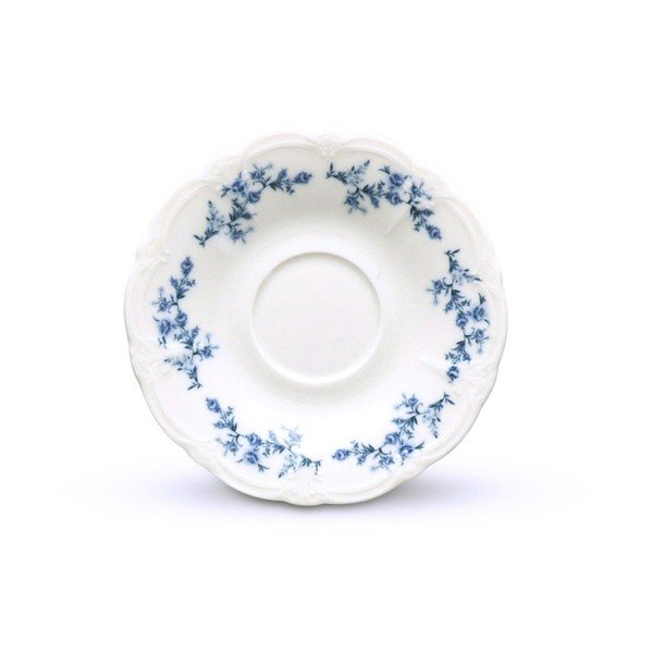 Biely/modrý porcelánový tanierik ø 12 cm Retro – BonBistro