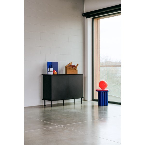 Čierna komoda s otvorom pre káble 120x88x50 cm Suumo – noo.ma-image-1