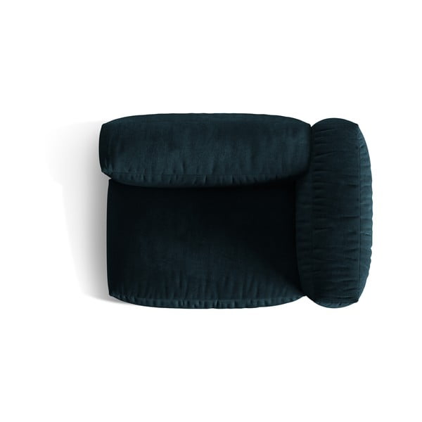 Tmavomodrý zamatový modul pohovky (pravý roh) Martina – Micadoni -image-3