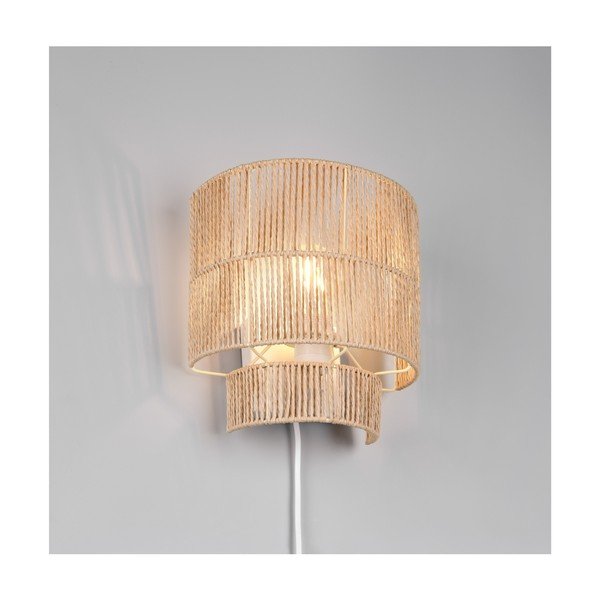 Nástenné svietidlo na USB v prírodnej farbe Satna – Reality-image-1