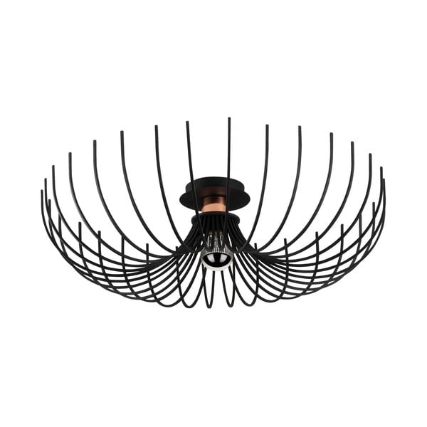 Čierne stropné svietidlo Opviq lights Aspendos, ø 56 cm