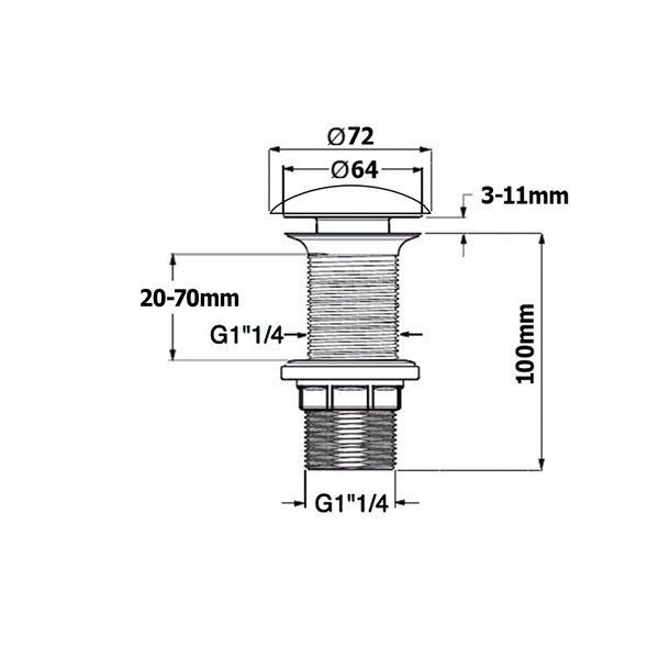 Umývadlová výpusť Infinity – Sapho-image-2
