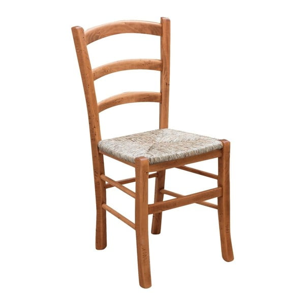 Hnedá stolička z bukového dreva Biscottini Alis