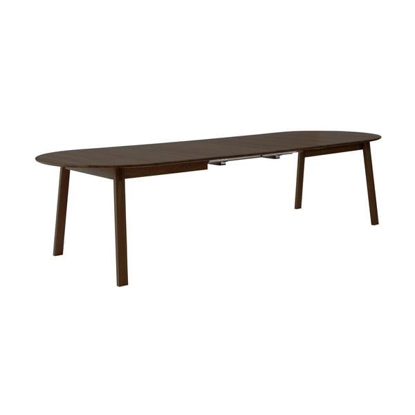 Hnedý rozkladací jedálenský stôl z dubového dreva 100x220 cm Amalfi – Hammel Furniture-image-3