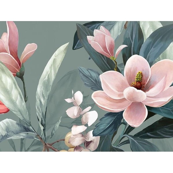 Zelené obliečky na jednolôžko z organickej bavlny Descanso Rose, 140 x 220 cm-image-3