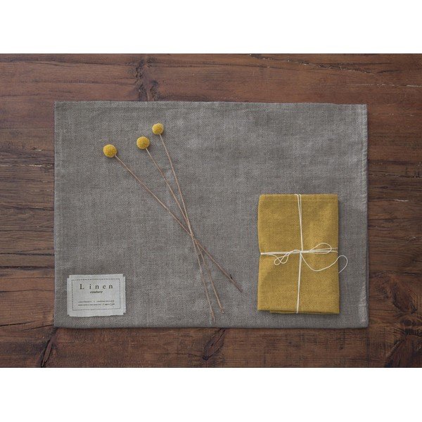 Súprava 4 látkových obrúskov s prímesou ľanu Really Nice Things Beige, 43 x 43 cm-image-2