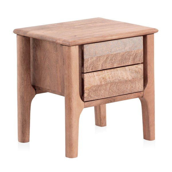 Nočný stolík z mangového dreva v prírodnej farbe Bella – Geese-image-2