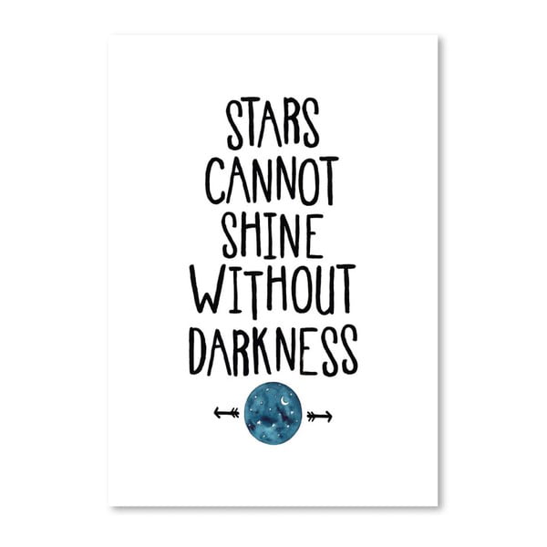Plagát Americanflat Stars & Darkness, 42 x 30 cm