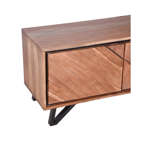 TV stolík z masívu akácie v prírodnej farbe 150x51x40 cm Ambala – Interia Home & Living-image-4