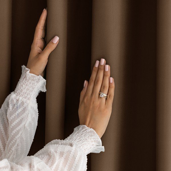 Hnedý dimout záves 140x250 cm Carli Tie – Restilo-image-2