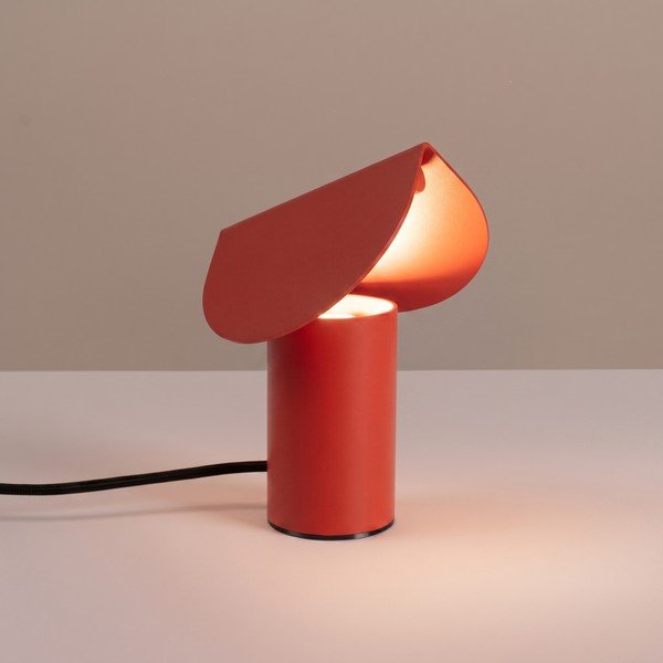 Červená hliníková LED stolová lampa (výška  15 cm) BISCUIT – Thoro-image-2