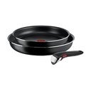 Hliníková súprava riadu 3 ks Ingenio Easy Cook & Clean Black - Tefal