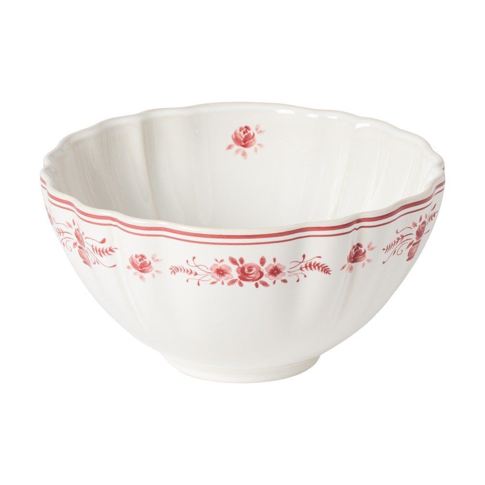 E-shop Červená/biela kameninová polievková miska 770 ml Vila – Costa Nova