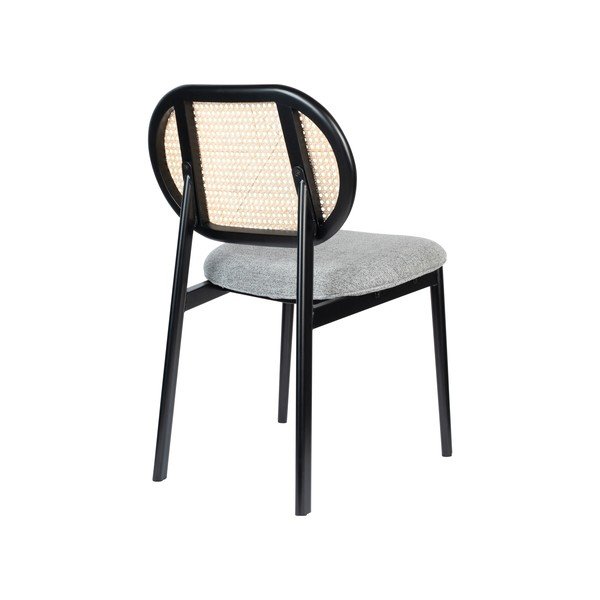 Sivá ratanová jedálenská stolička Spike - Zuiver-image-4