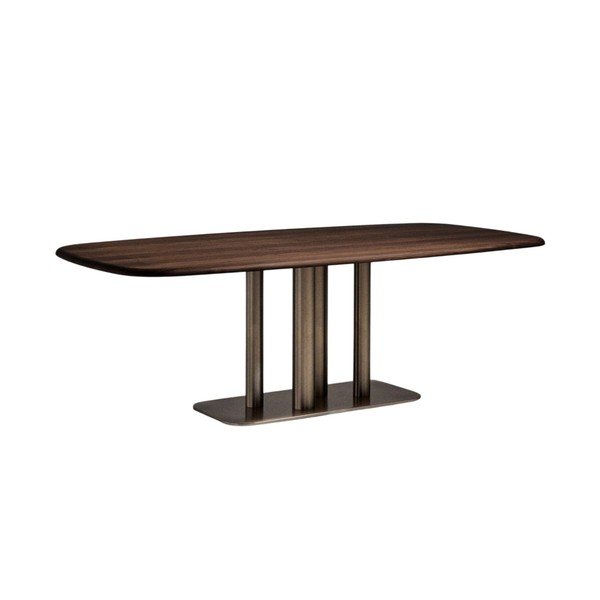 Jedálenský stôl v dekore orecha 110x220 cm Melvar – Kave Home