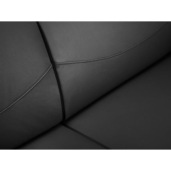 Tmavosivá kožená pohovka Windsor & Co Sofas Neso, 175 x 90 cm-image-1