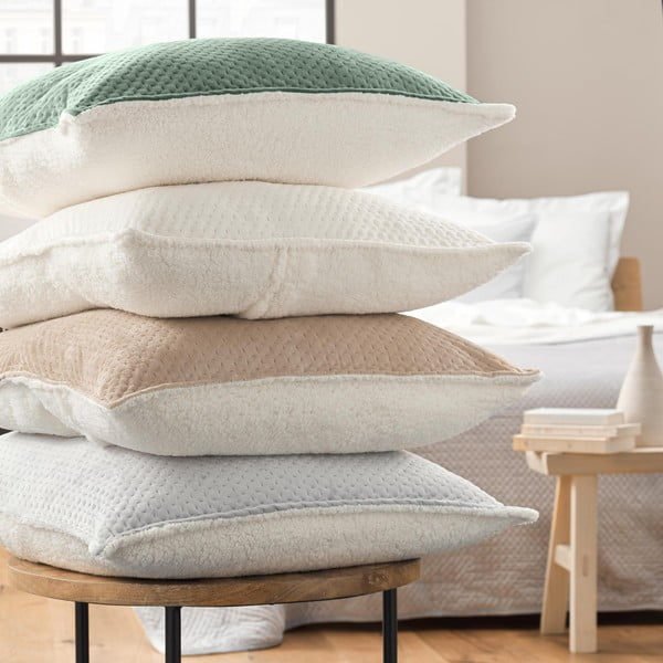 Zelená súprava prikrývky a obliečky na vankúš s baránkom 220x240 cm Mylene – douceur d'intérieur-image-2