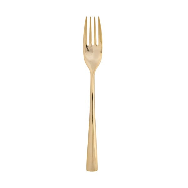 Vidlička v zlatej farbe Miss Étoile, dĺžka 20,8 cm