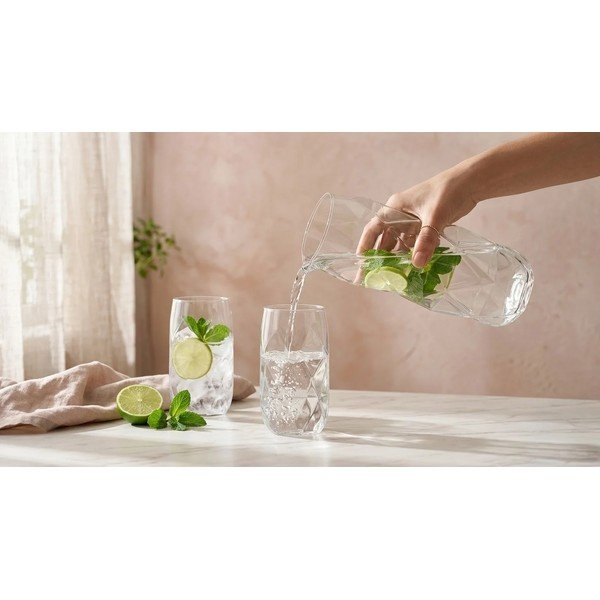 Poháre v súprave z borosilikátového skla 6 ks 400 ml Geo – Vialli Design-image-4