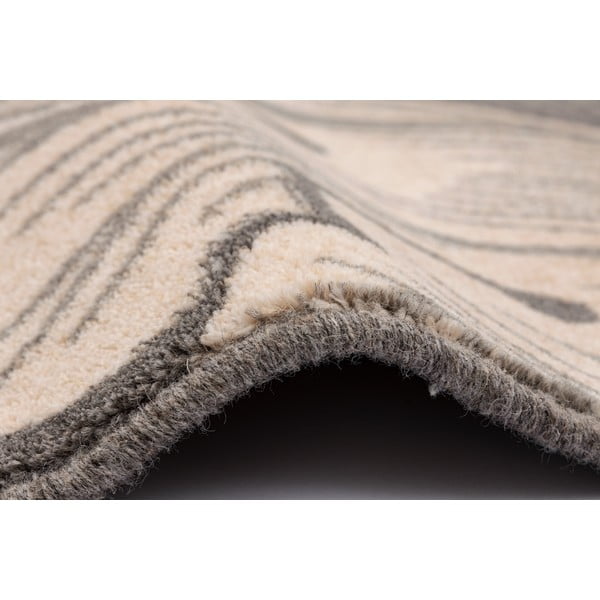 Sivo-béžový vlnený koberec 200x300 cm Thea anthracite – Agnella-image-2