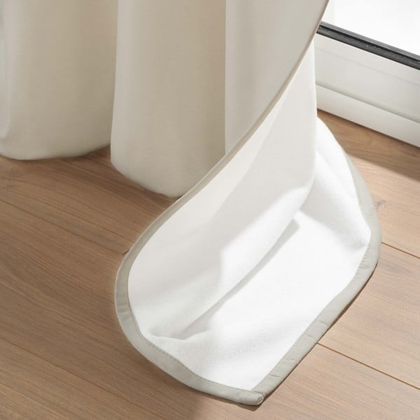 Béžový termo záves z mikrovlákna 135x260 cm Micropolar – douceur d'intérieur-image-3