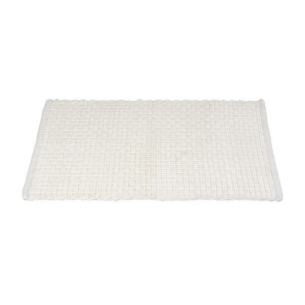 Biela textilná kúpeľňová predložka 50x80 cm Ecoli – Wenko-image-2