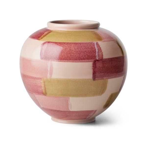 Ružová keramická váza ø 21,5 cm Canvas - Kähler Design