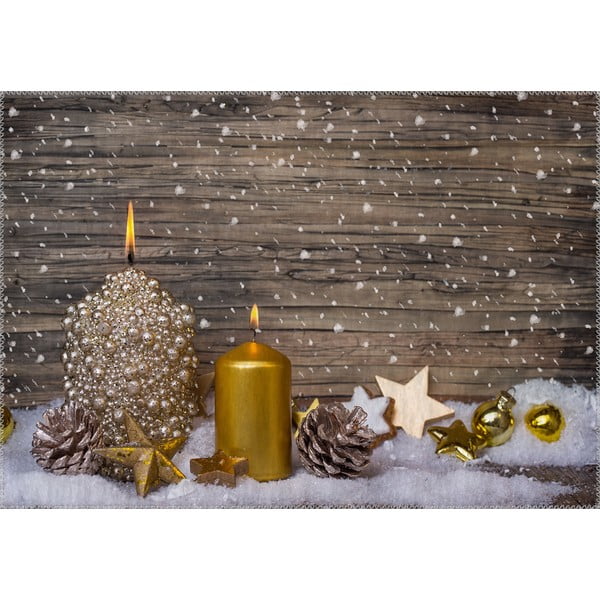 Vianočné obdobie Koberec Vitaus Golden Rustikálne, 50 x 80 cm