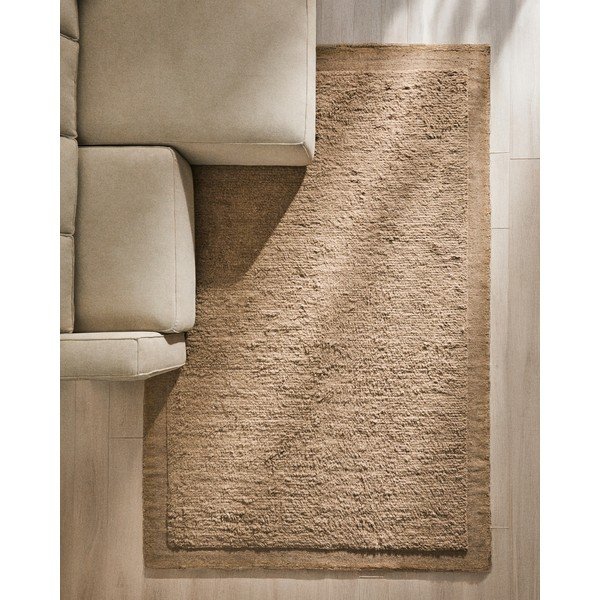 Béžový ručne tkaný vlnený koberec 200x300 cm Marely – Kave Home-image-1