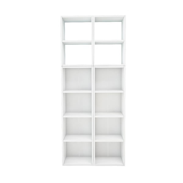 Biela knižnica Magenta Home Pure Vertical, šírka 73,6 cm