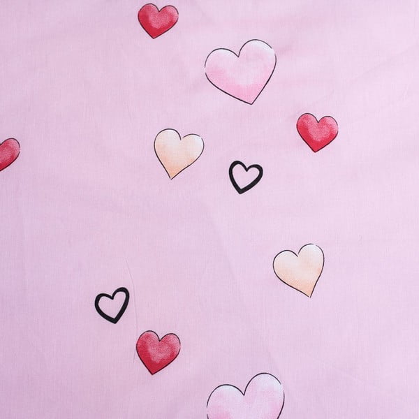 Bielo-ružové bavlnené detské obliečky na jednolôžko 140x200 cm Minnie "White" – Jerry Fabrics-image-4