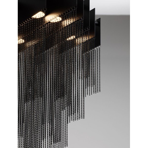 Matne čierne oceľové LED závesné svietidlo so stmievačom Revια – Nova Luce-image-2
