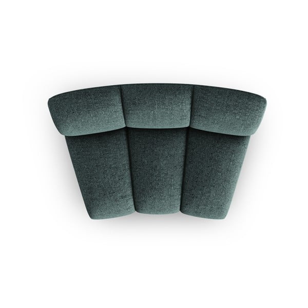 Tyrkysovomodrý modul pohovky (stredový diel) Lupine – Micadoni Home-image-2