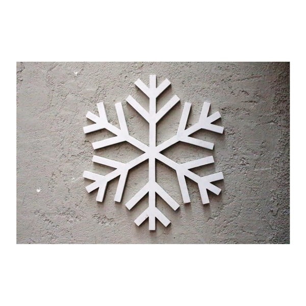 Vianočná nástenná dekorácia Snow Flake, 38 x 1,8 x 38 cm
